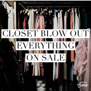 Closet Blowout Sale